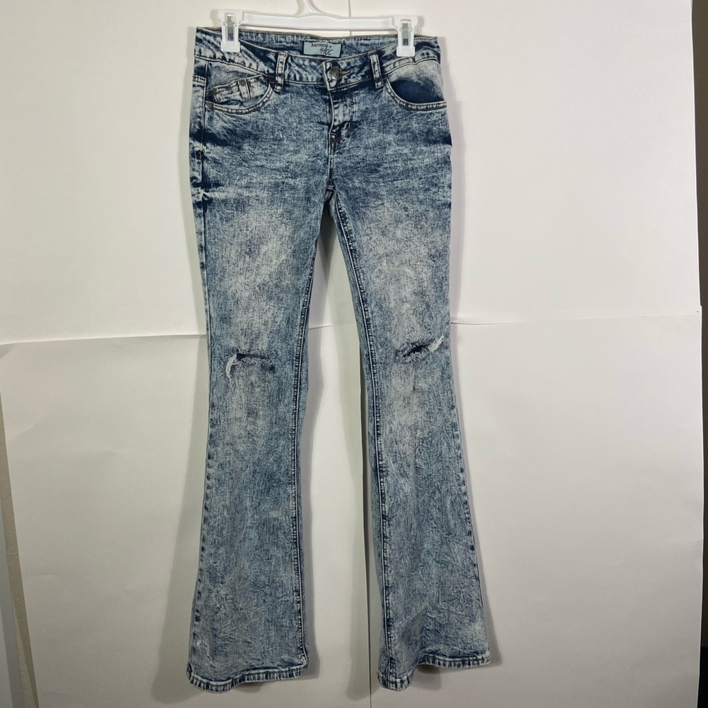 Harmony + Havoc Acid Washed Distressed Jeans 7
